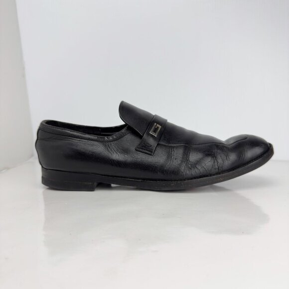 GUCCI VTG Loafers Dress Leather Authentic Costume Shoes Sz 5.5 - Picture 8 of 12